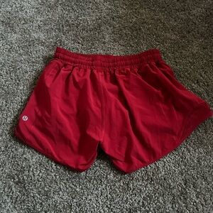 Lululemon Red Athletic Shorts